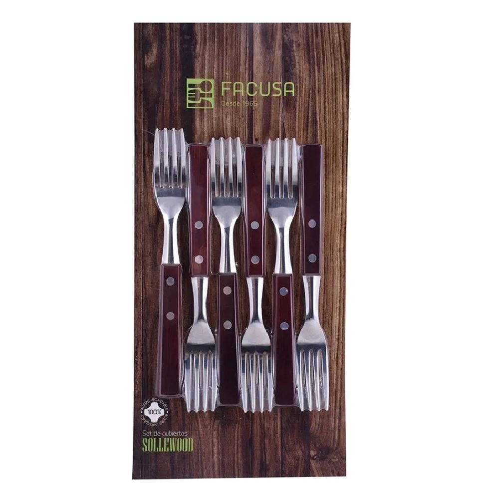 Set de 6 Tenedores de Mesa SOLLEWOOD – FACUSA 10286360